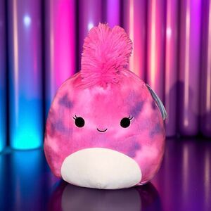 NWT Squishmallows Squish-Doos Lovisa the Lizard 10” Pink Mohawk Hair